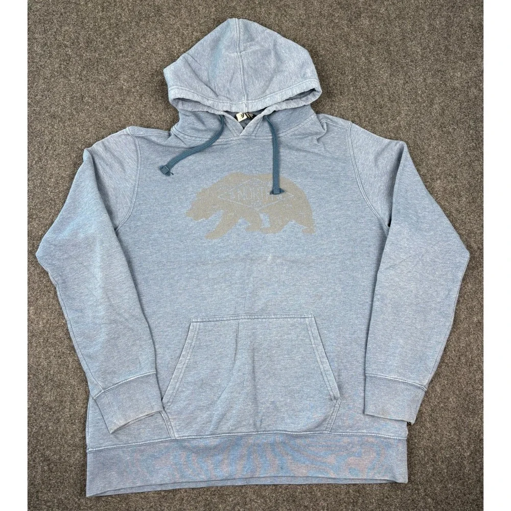 The North Face Mens XL Blue Heather California Bear Graphic Pullover Hoodie